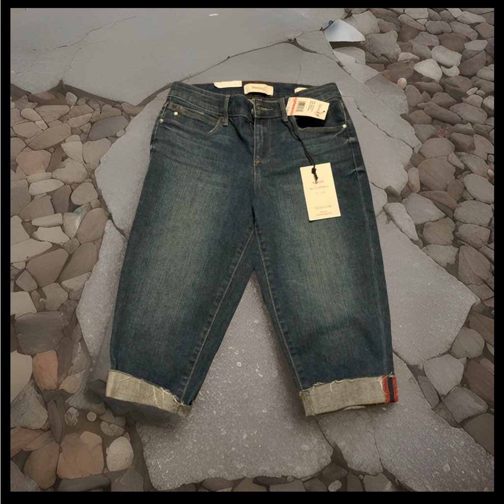 Nwt Skinny Girl “The Skimmer” Streetwear Casual Everyday Denim Crop Jeans Sz26/2